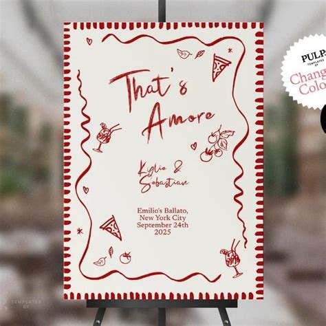 That S Amore Sign Etsy In 2024 Rehearsal Dinners Sign Templates