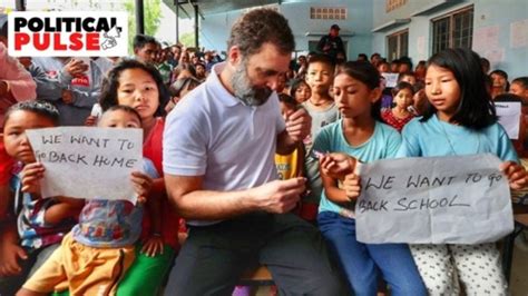 Seizing On Lop Rahul Gandhis First Visit To Manipur Congress To