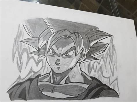 Ultra Instinct Goku Drawn With Pencils Dragonballz Amino