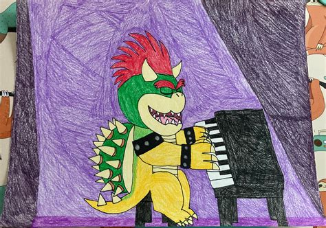 Bowser playing the piano by Catmario102 on DeviantArt