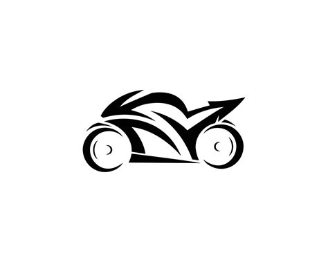 Motorcycle Logo Design And Modern Superbike Silhouette Vector Concept