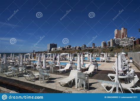 Argentina City of Mar Del Plata with Buildings and Hotels and Beaches ...