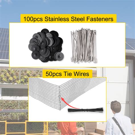 Vevor Solar Panel Bird Wire Inch X Ft Critter Guard Roll Kit Solar