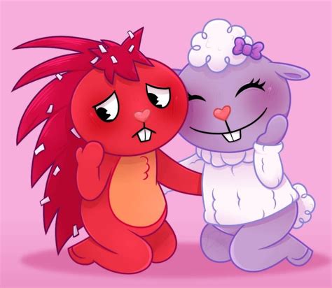 Lammy X Flaky Happy Tree Friends Happy Friends Fandom Drawing