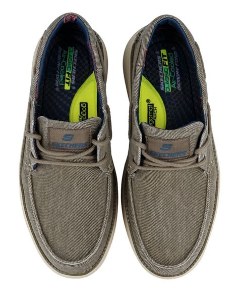 Skechers Status 2 0 Lorano 65908 Canvas Boat Shoe For Men