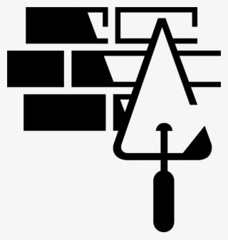 Vector Illustration Of Mason Bricklayer Builds Masonry Build A Clip