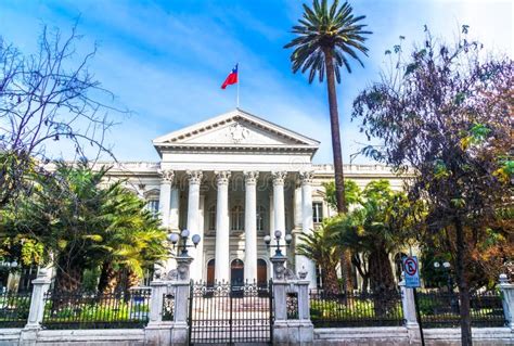 The Former National Congress Building In Santiago De Chile Editorial