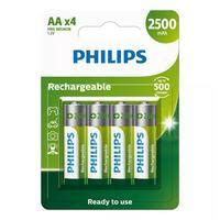 Pilha Recarregável AA Philips 4 Unidades KaBuM