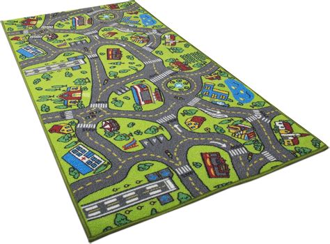 Kids Carpet Playmat Rug City Life Great For Playing With Cars And Toys