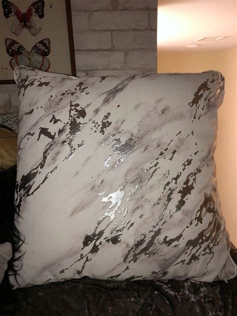 Dormify Metallic Marble Throw Pillow Dorm Essentials Dormify