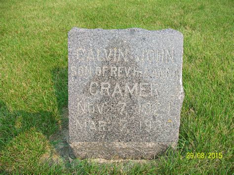 Calvin John Cramer Find A Grave Gedenkst Tte