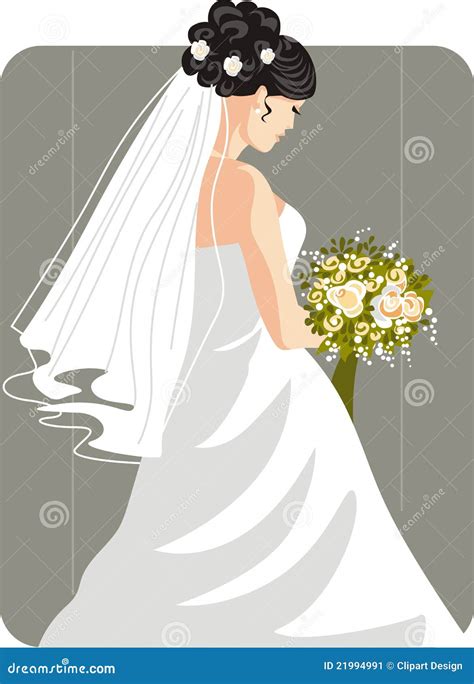 Beautiful Bride Illustration Stock Illustration Illustration Of Beautiful Body 21994991