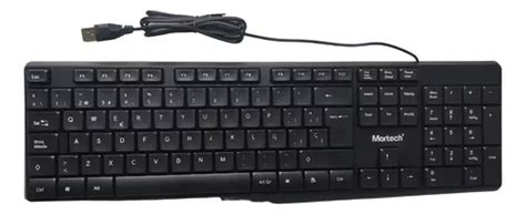 Teclado Alámbrico Con Cable Usb Para Pc Multimedia Mt K13 Color Del