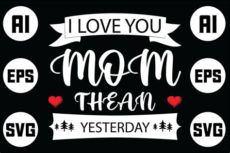 I Love You Mom Gráfico Por Hasshoo · Creative Fabrica