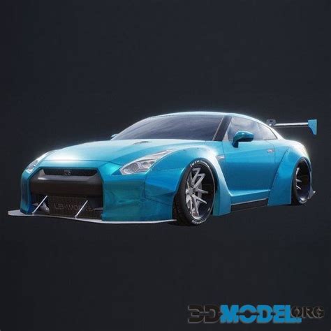 3d Model Nissan Gtr R35 Liberty Walk Pbr