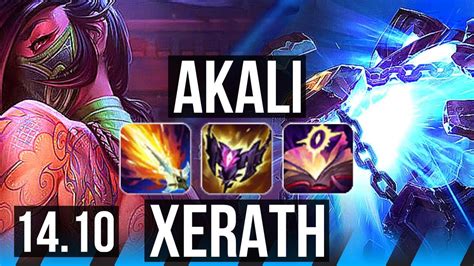 AKALI Vs XERATH MID 12 1 4 Legendary 600 Games NA Grandmaster