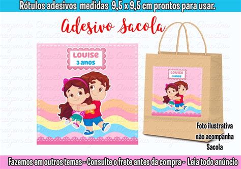 Adesivo Para Sacolinha Surpresa Maria Clara E Jp Produtos Elo