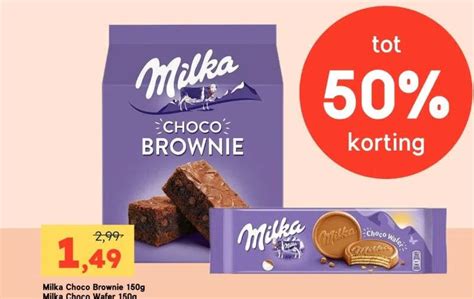 Milka Choco Brownie G Milka Choco Wafer G Aanbieding Bij Ochama