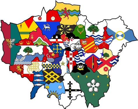 I made a flag for every London Borough loosely based on their heraldry ...