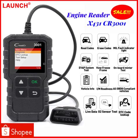 X431 CR3001 OBD2 Engine Fault Code Reader Scanner OBD 2 Car Auto