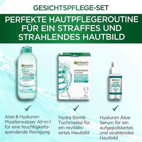 Garnier Pflegeset F R Das Gesicht Mit Mizellen Reinigungswasser