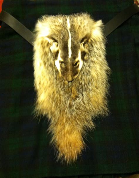 Badger Sporran I Made Celtic Scottish Kilt