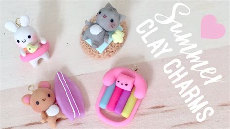 Diy Polymer Clay Summer Charms Youtube