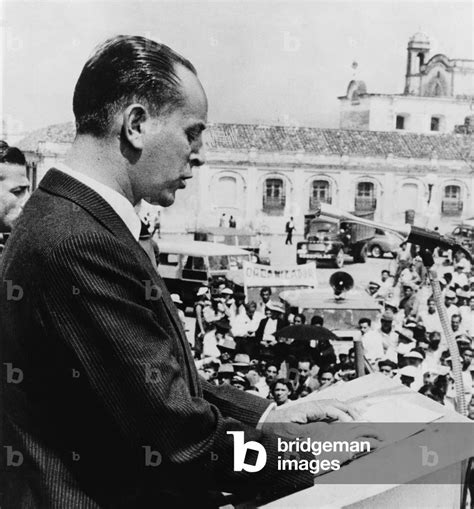 Image Of Guatemalan President Jacobo Arbenz Guzman In 1954 His 1952 Land