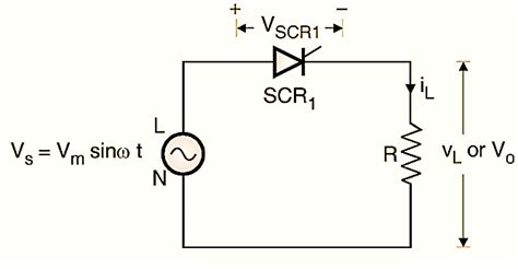 Single Phase Half Wave Controlled Rectifier Electrical And