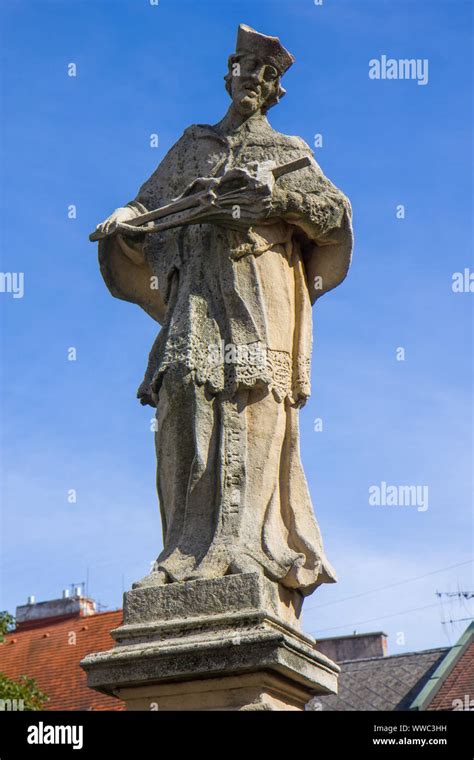 Statue Of Saint John Nepomuk In Bratislava Stock Photo Alamy