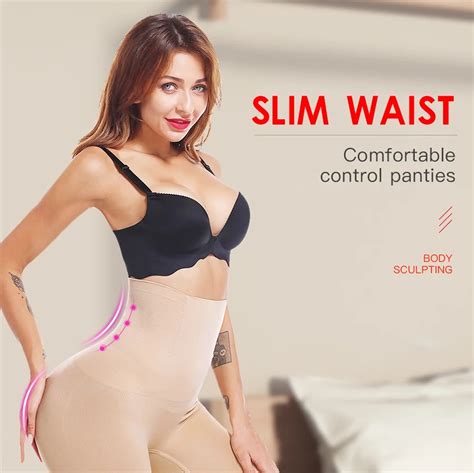 Seamless Women High Waist Slimming Tummy Control Waist Trainer Shaper