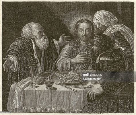 Jesus Abendmahl In Emmausvon Caravaggio 15711610 Stock Illustration