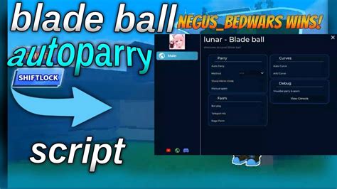 Blade Ball Script Lunar Hub Best Auto Parry And Auto Spam Roblox