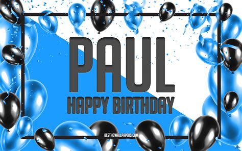 Happy Birthday Paul Balloons