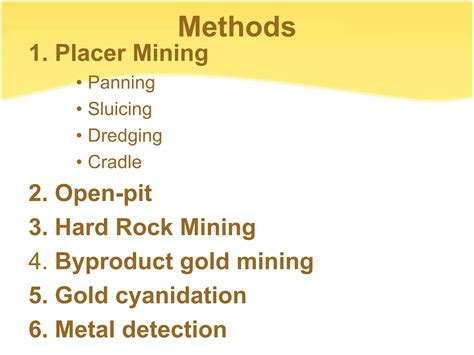 Gold mining process | PPT