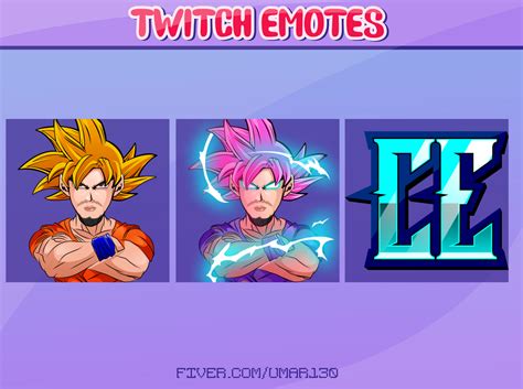 Goku Super Saiyan Twitch Emotes By Graphics For Streamer On Dribbble