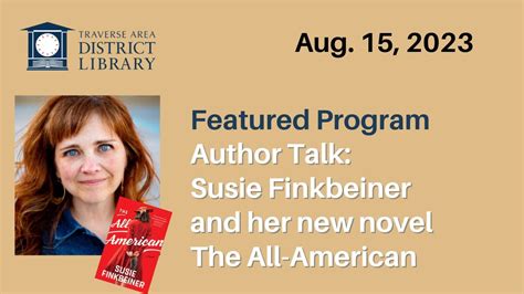 Author Talk Susie Finkbeiner The All American YouTube