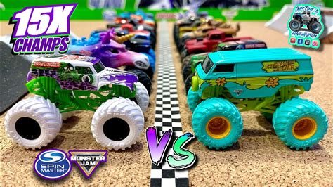 Toy Diecast Monster Truck Racing Tournament Round 25 Spin Master Monster Jam Series 8 🆚