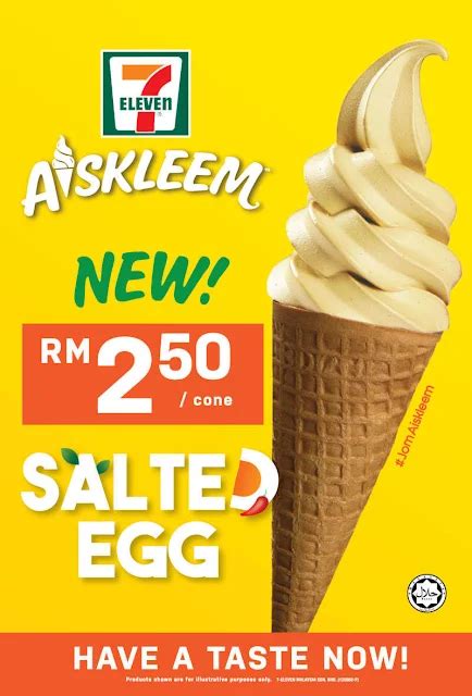 Terpengaruh Cuba Ais Krim 7eleven Aiskleem Salted Egg