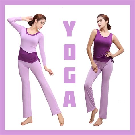 High Quality Seamless Lavenderandpurple Modal Fitness Yoga Exercise Vestshirtspantstrouserstop