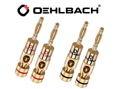 OEHLBACH Bananen Stecker Set Banana B2 3002 24 Karat Vergoldet EBay