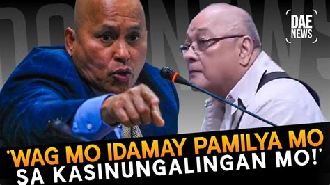 Sen Bato Kay Gonzales Wag Mo Idamay Pamilya Mo Sa Kasinungalingan Mo