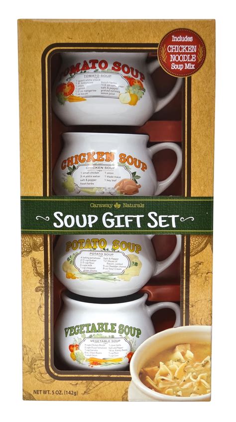 Nostalgic Soup Bowls Box T Set With Chicken Noodle Soup Mix By