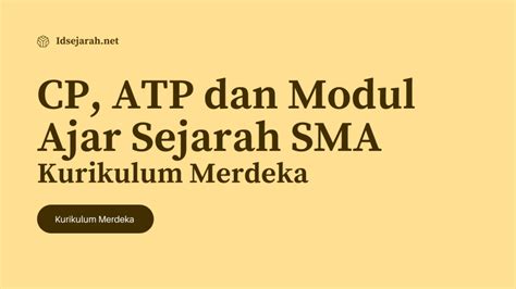 Mapel Sejarah Dalam Kurikulum Merdeka Idsejarah