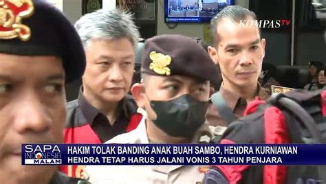 Banding Ditolak Hakim Mantan Anak Buah Sambo Hendra Kurniawan Tetap