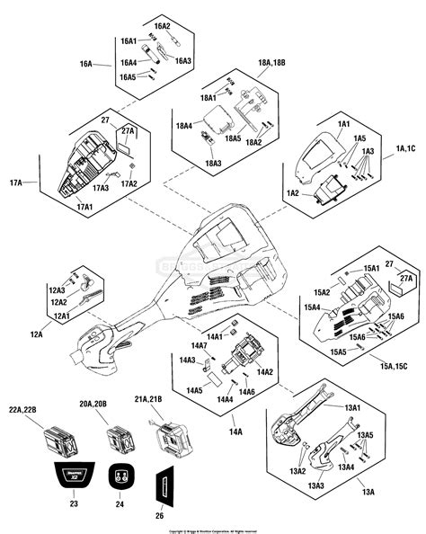 Snapper 1696771 00 Sxdst82 82v Battery Electric String Trimmer Parts Diagram For Powerhead