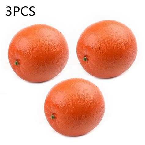 3pcs 8cm Artificial Fake Simulated Oranges Fruit Model Home Party