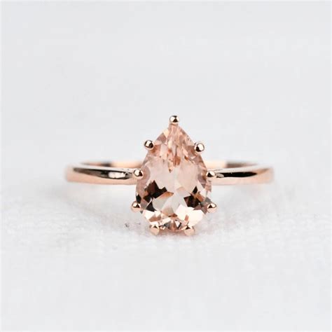 Pear Shaped Morganite Engagement Rings Top Sellers Bellvalefarms