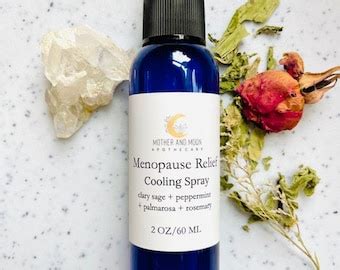 Flash Ease Hot Flash Spray Cooling Body Mist Night Sweats Menopausal Support Hot Flash Relief Etsy