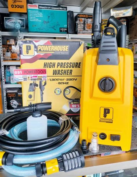 Powerhouse Pressure Washer Compact Series 1300w 120bar Ph Compact 120w Odv Powertools